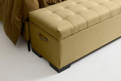 Cam (Quilted Ottoman) - Apple