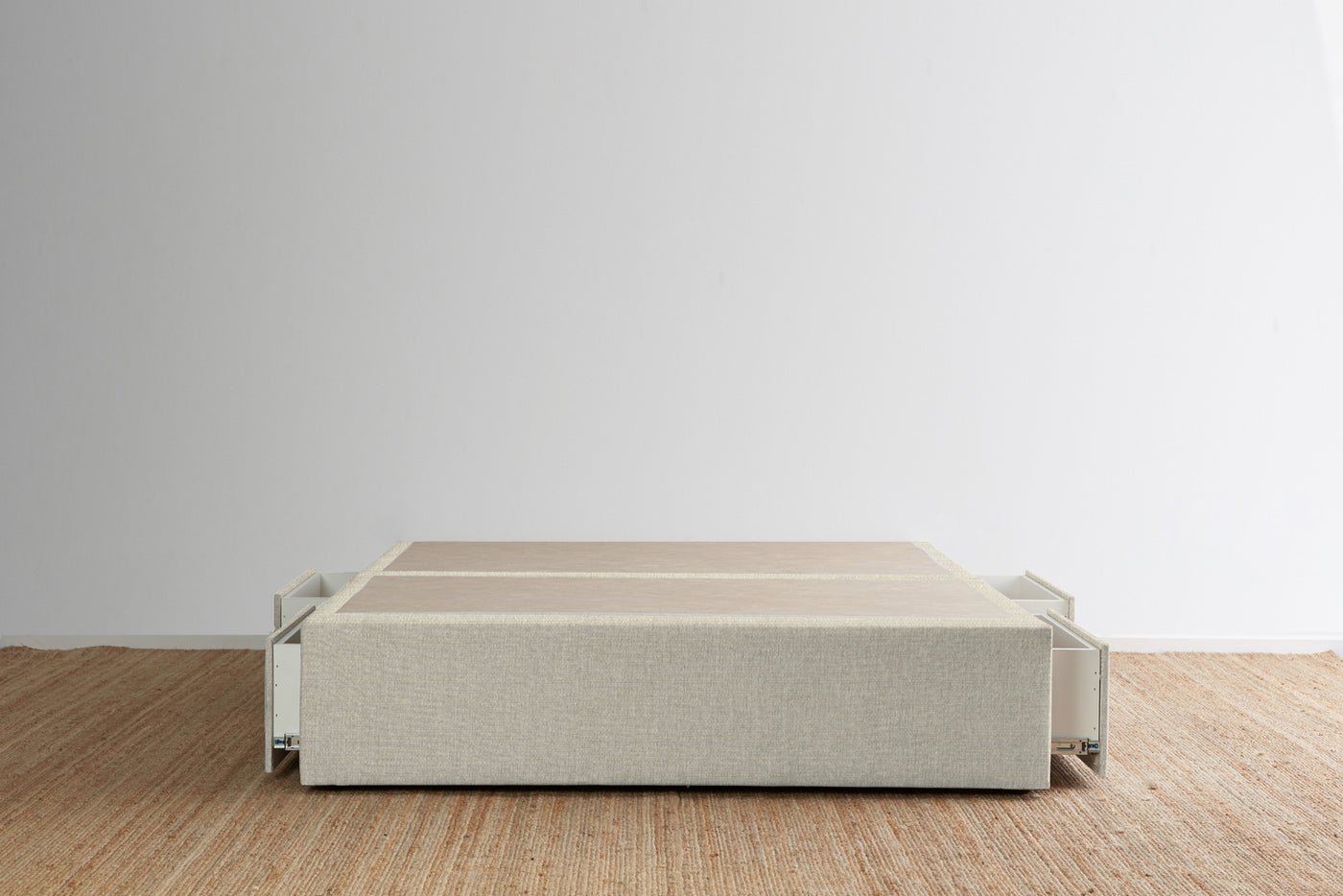 Maxwell's 4 Drawer Bed Base - Oatmeal
