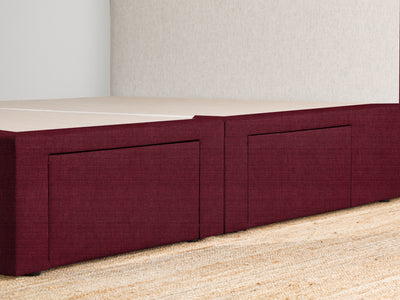 Maxwell's 4 Drawer Bed Base - Beetroot
