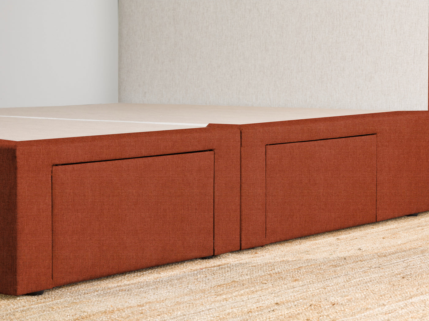 Maxwell's 4 Drawer Bed Base - Terracotta
