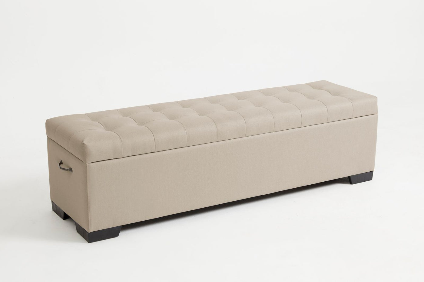Cam (Quilted Ottoman) - Linen