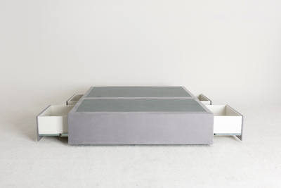 Velvet Maxwell's 4 Drawer Bed Base - Slate