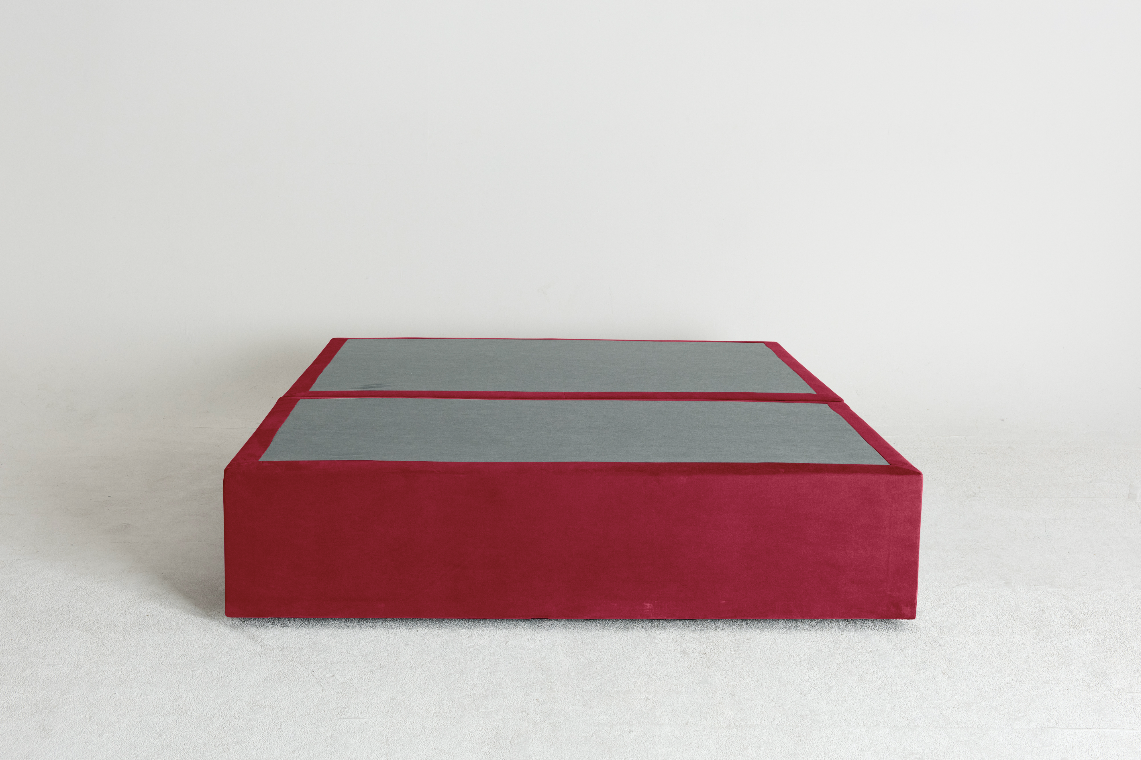 Velvet Maxwell's 4 Drawer Bed Base - Scarlet