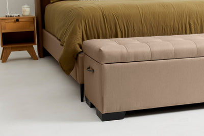 Cam (Quilted Ottoman) - Chino
