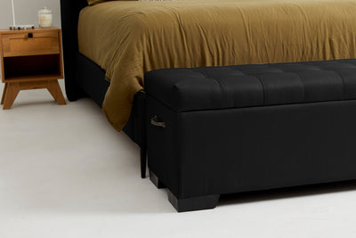 Cam (Quilted Ottoman) - Nero
